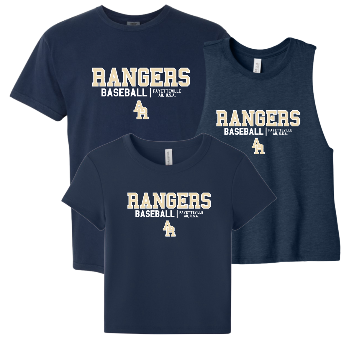 ARB26 - Rangers Baseball Tees