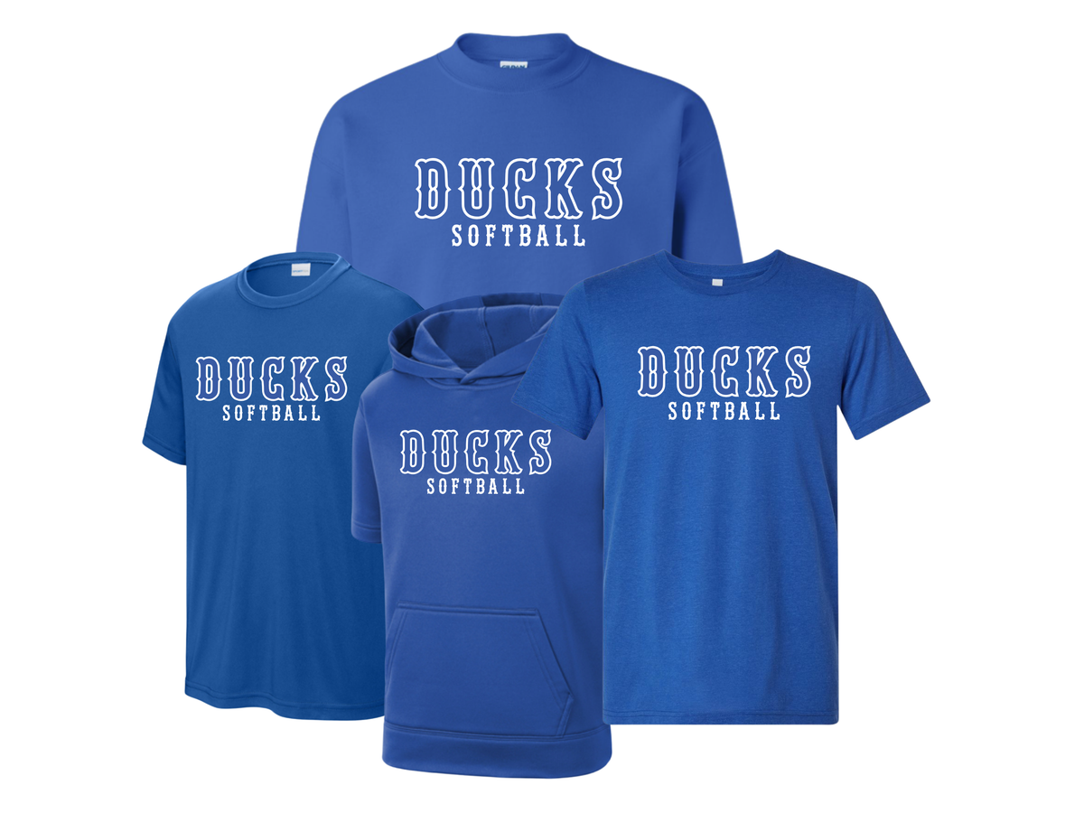 OKDS26 - Ducks Softball Outline