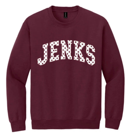 JFA26 - Jenks Polka Dot Appliqué Sweatshirt
