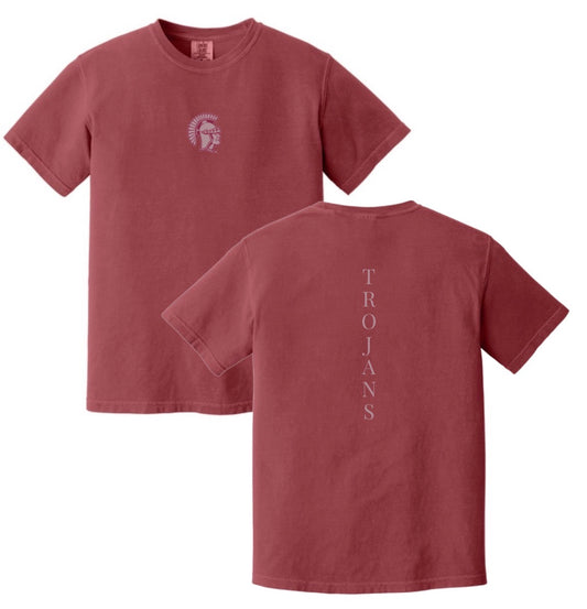 JFA26 - Trojans Stacked Comfort Colors Tee