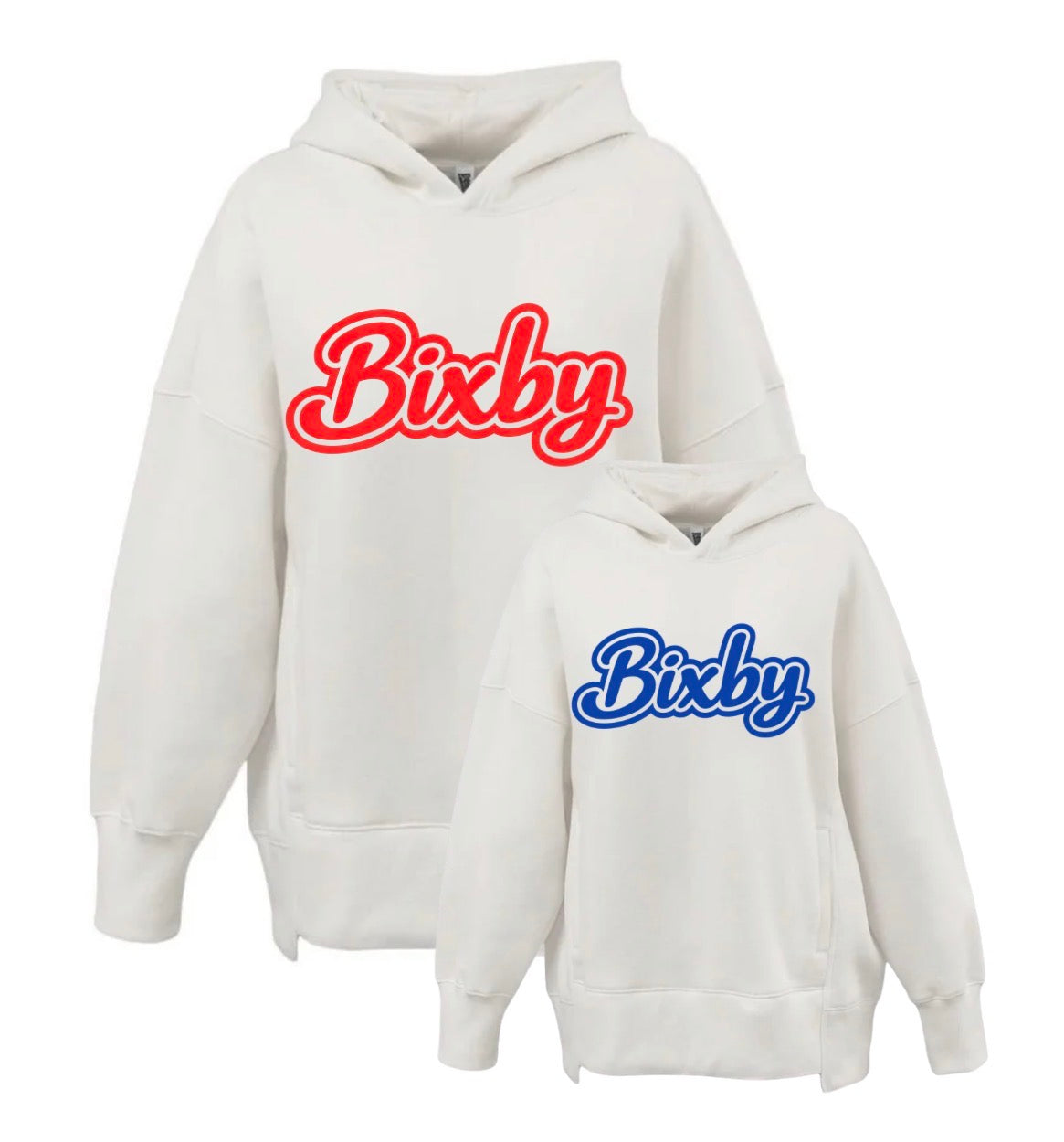 BWE26 - Bixby Script Oversized Hoodie With Pockets