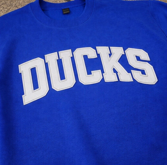 OD26 - Ducks Softball Raw Edge Sweatshirt