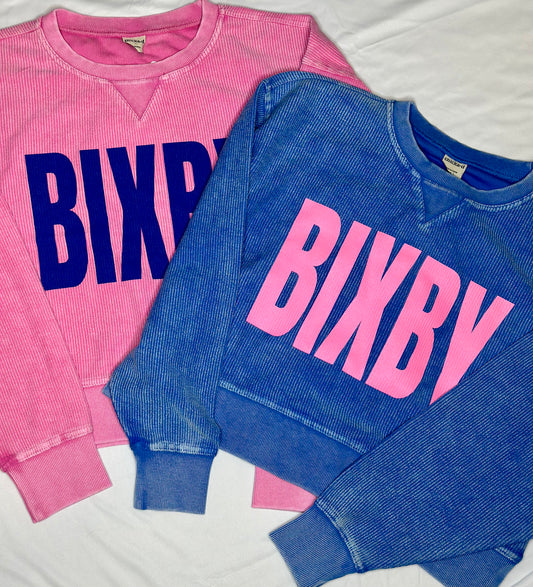 RCB BIXBY CORDED WAIST LENGTH SWEATSHIRT