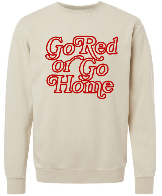 B3R25 Go Red Premium Sweatshirt - Red Design