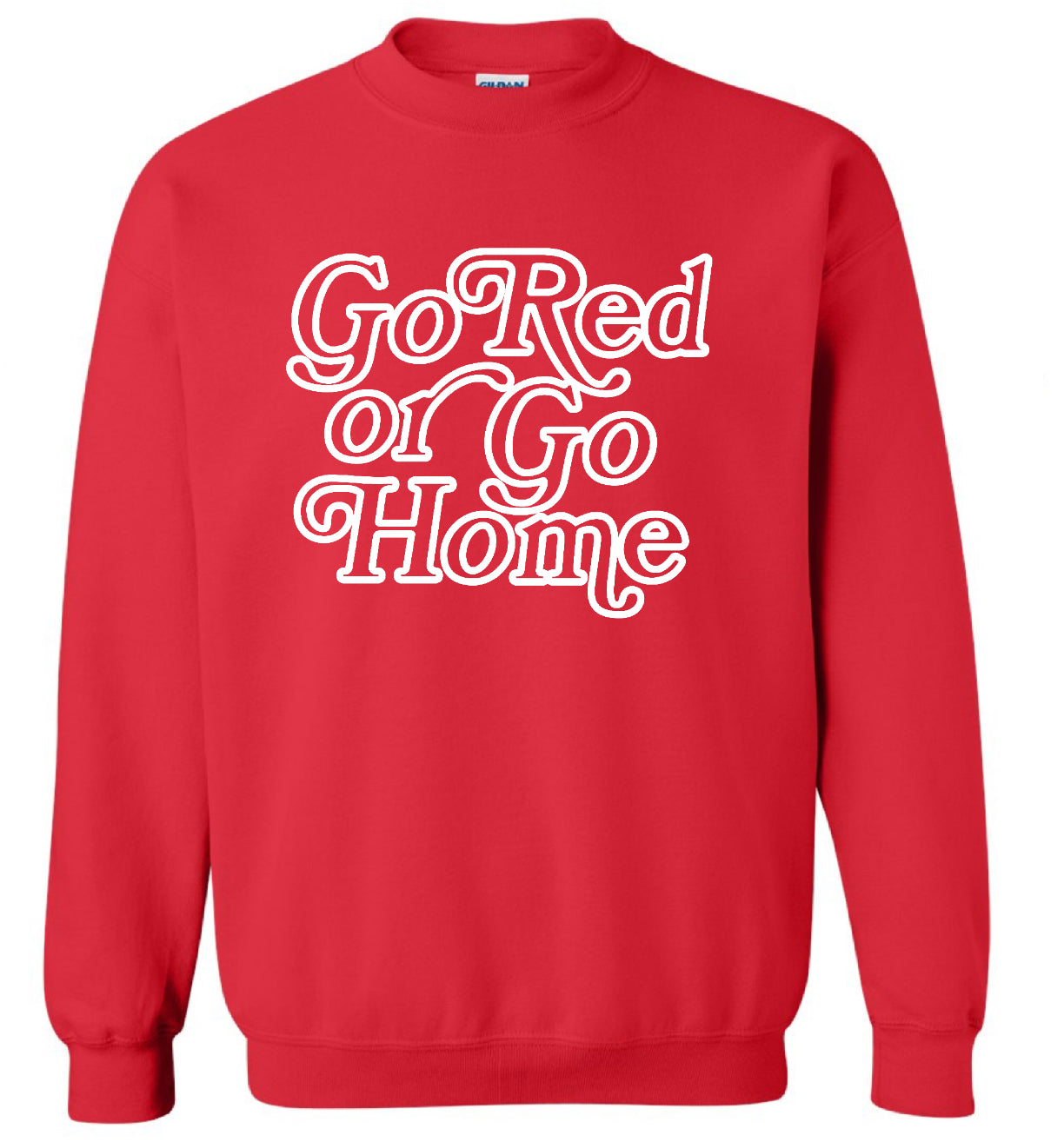 B3R25 Go Red Standard Sweatshirt - White Design