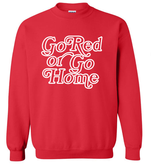 B3R25 Go Red Standard Sweatshirt - White Design