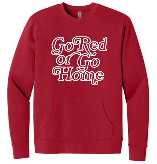 B3R25 Go Red Pocket Sweatshirt - White Design