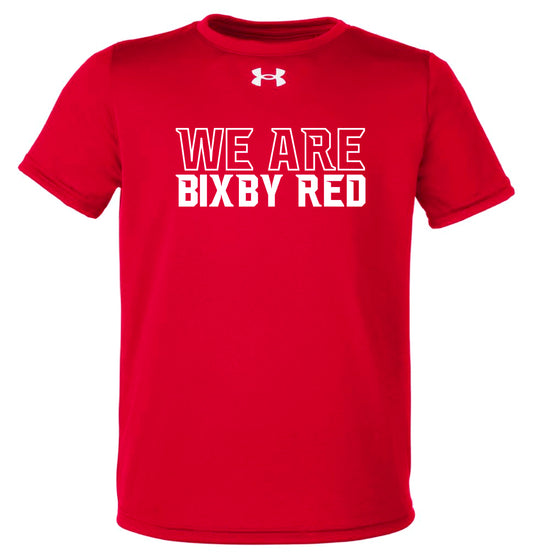 B3R25 We Are Bixby Red - White Design