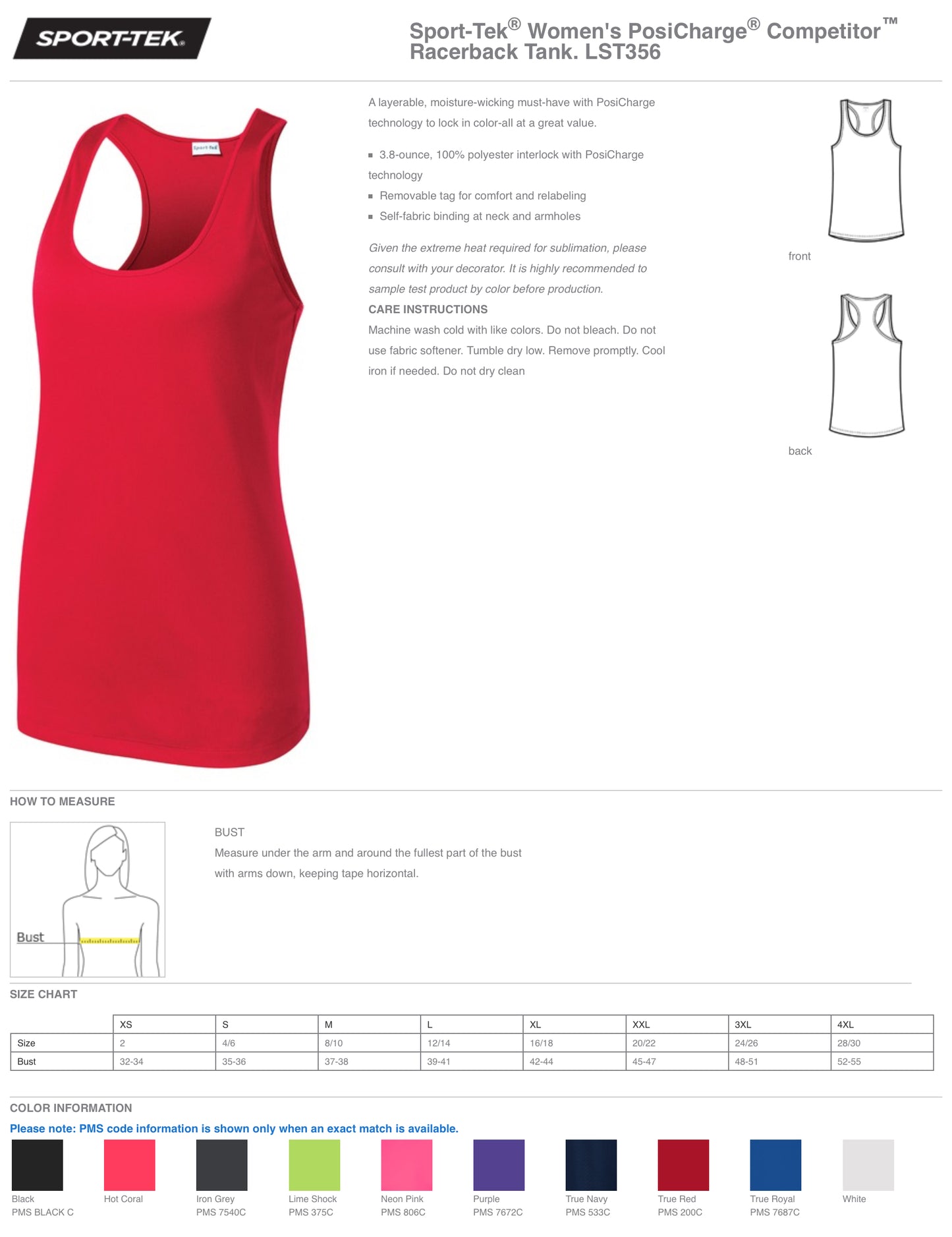 B3R25 Go Red Womens Tank