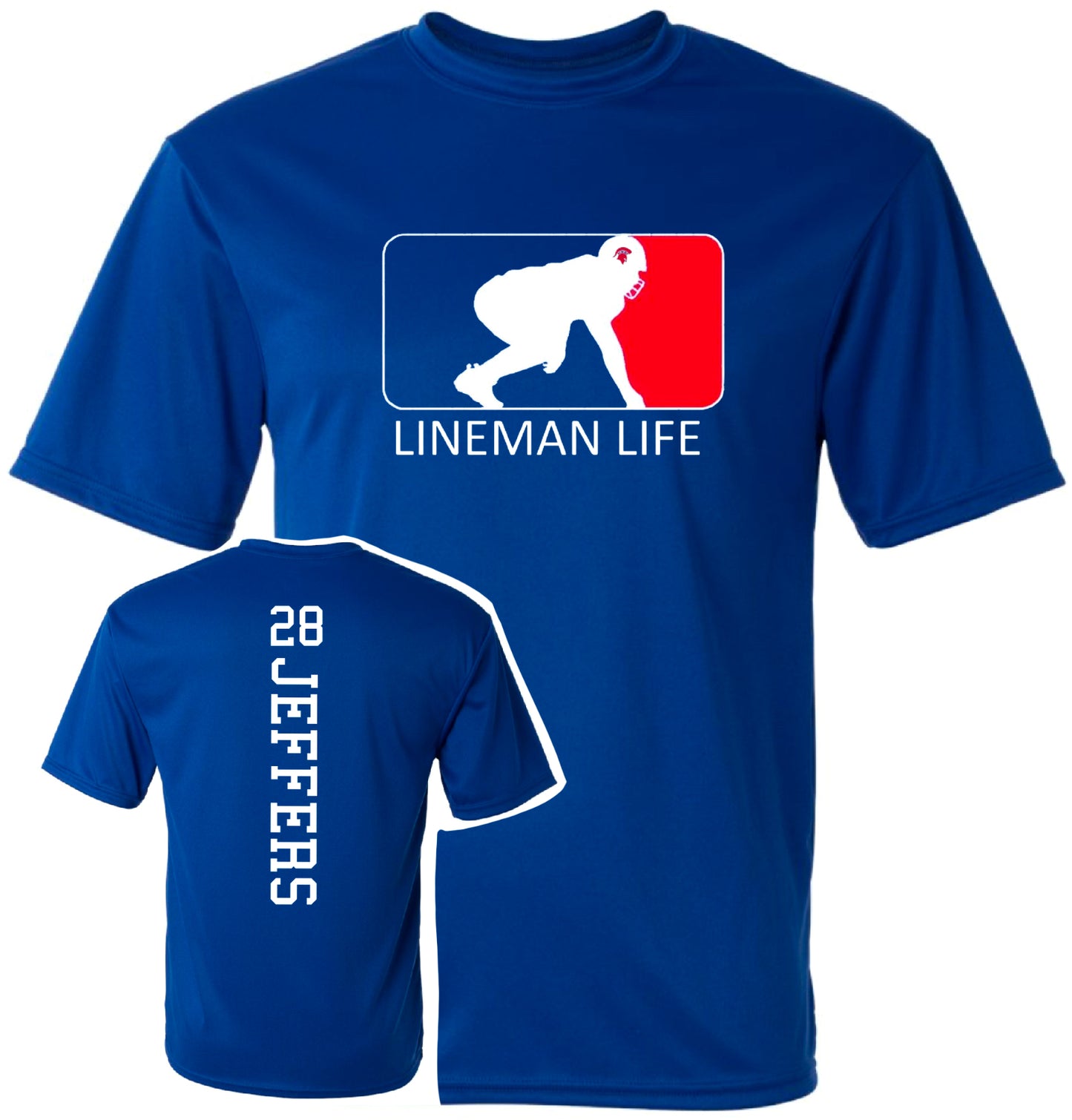 B7R25 Lineman Life - Blue (Personalized)