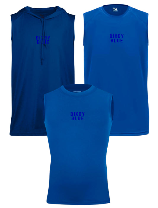 B3B25 Bixby Blue Sleeveless