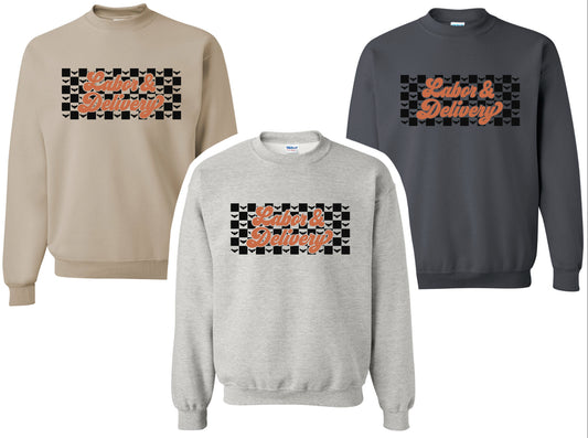 LD25 - October - Sweatshirts - Orange Writing