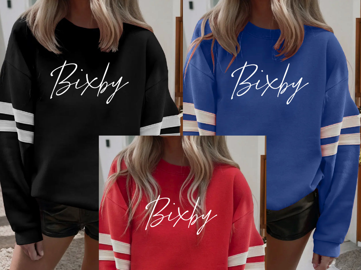 BEE -  Bixby Varsity Stripe Sleeves