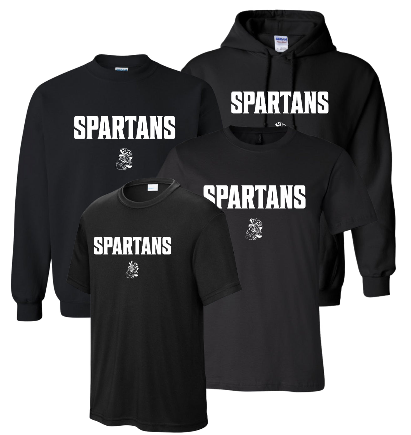 BWE - Spartans Cartoon Black