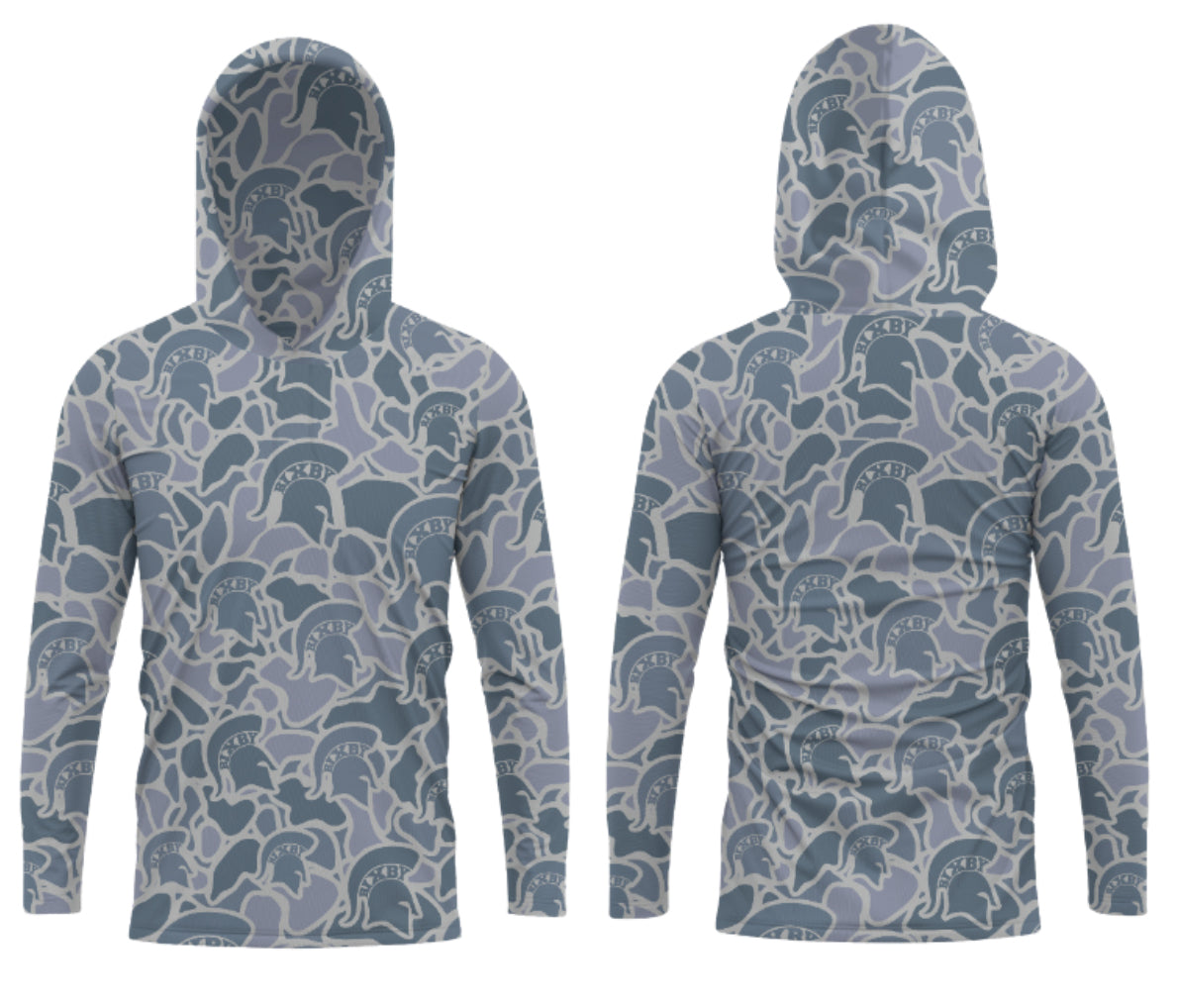 RCB - Bixby Camo Long Sleeve Hooded Performance Tee