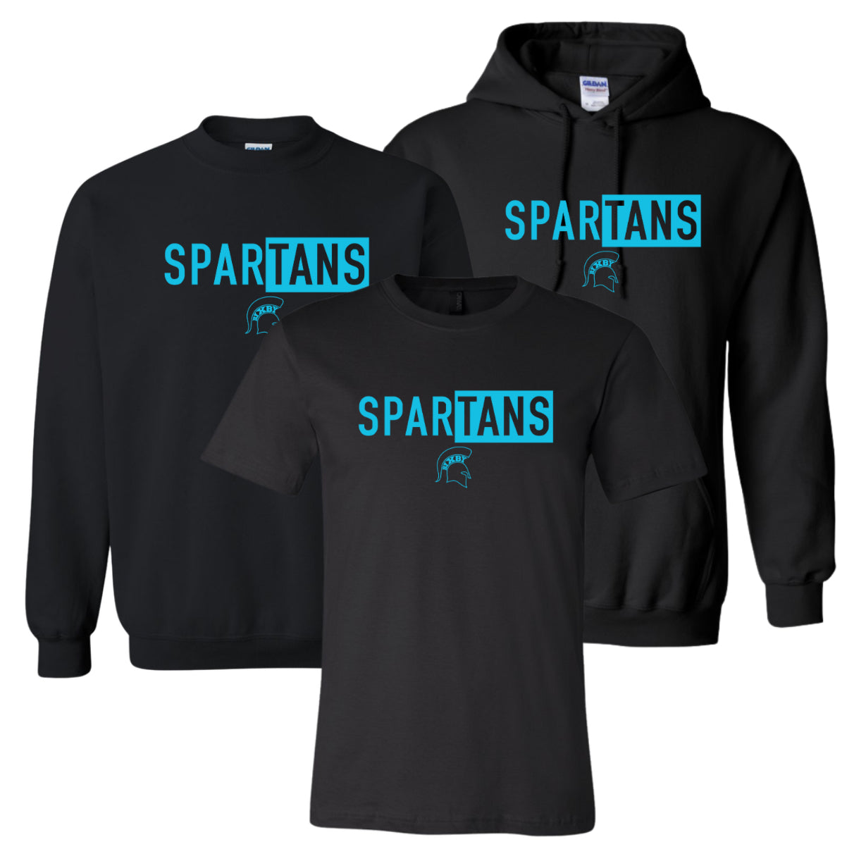 BWE - Blue Spartans Block Cotton