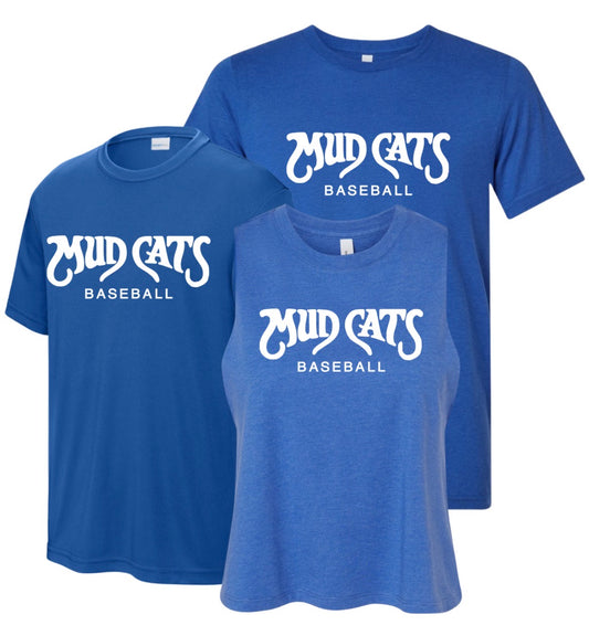 MCB26 - Mud Cats Baseball - Adult Tees