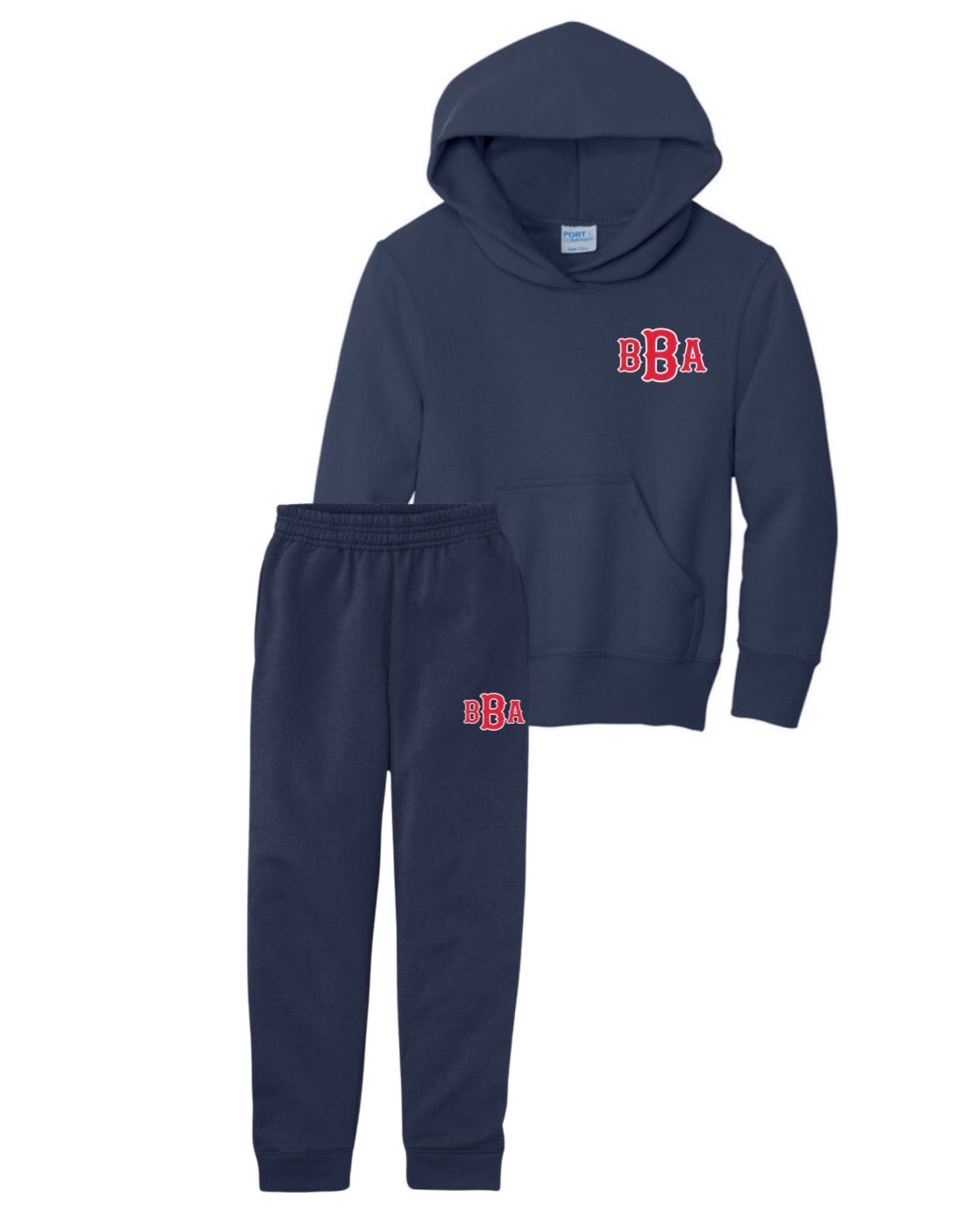 BBA Embroidered Navy Sweat Set