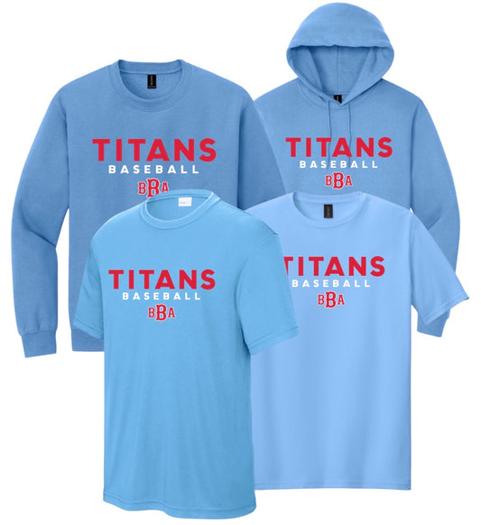 BBA Titans Baseball - Carolina Blue