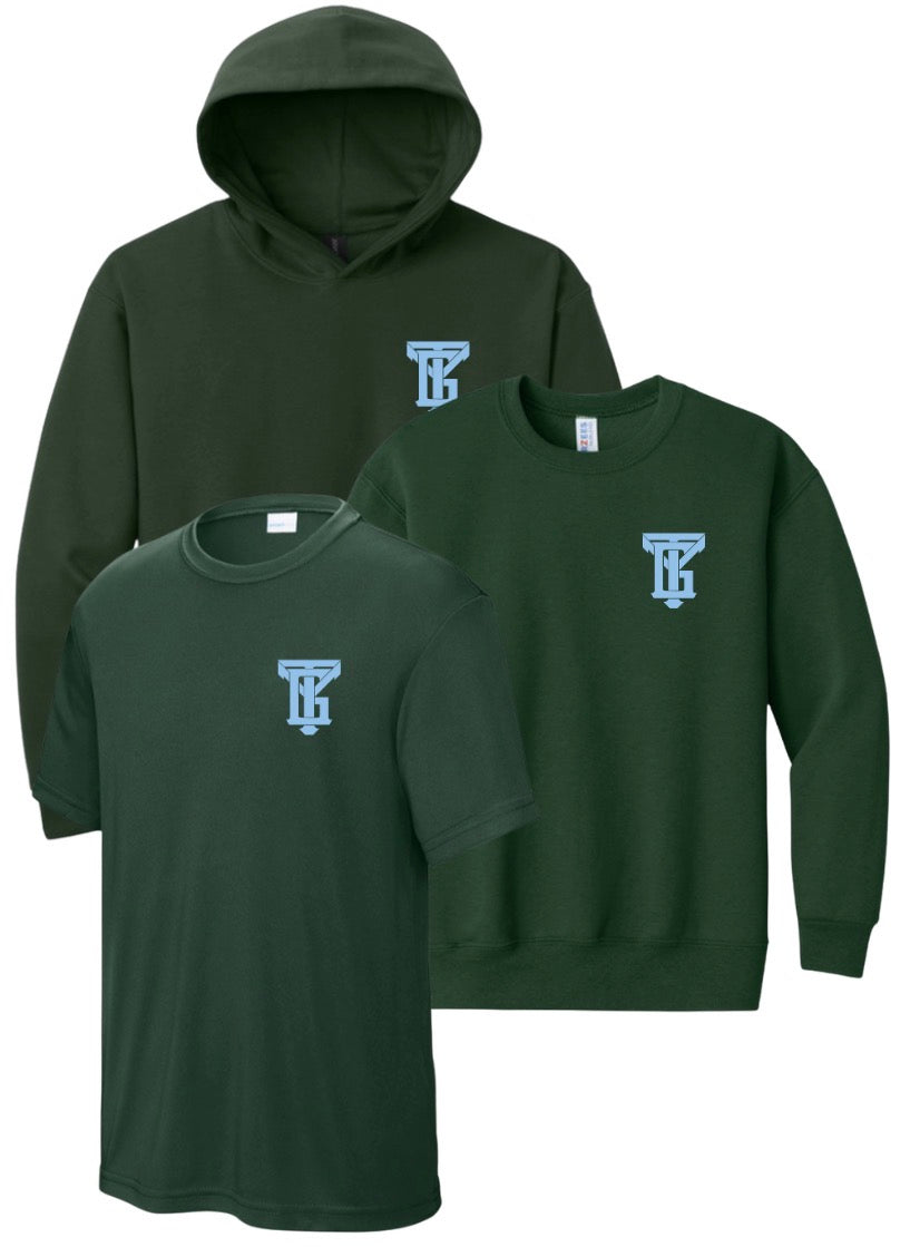 TYG26 - TYG Pocket - Dark Green / Baby Blue