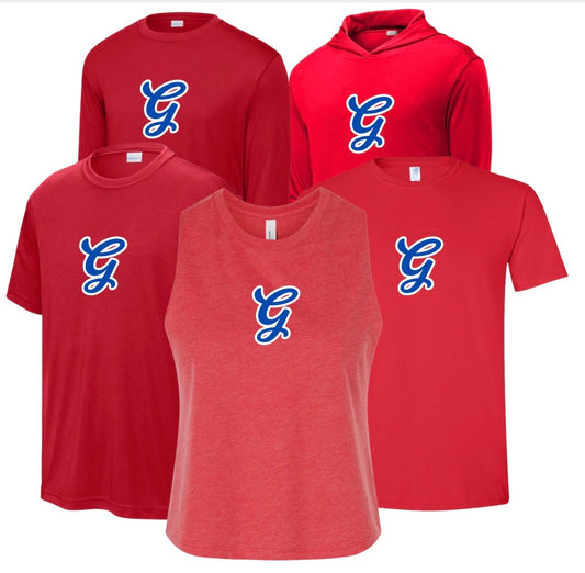 GB26 - Red G Logo Tees