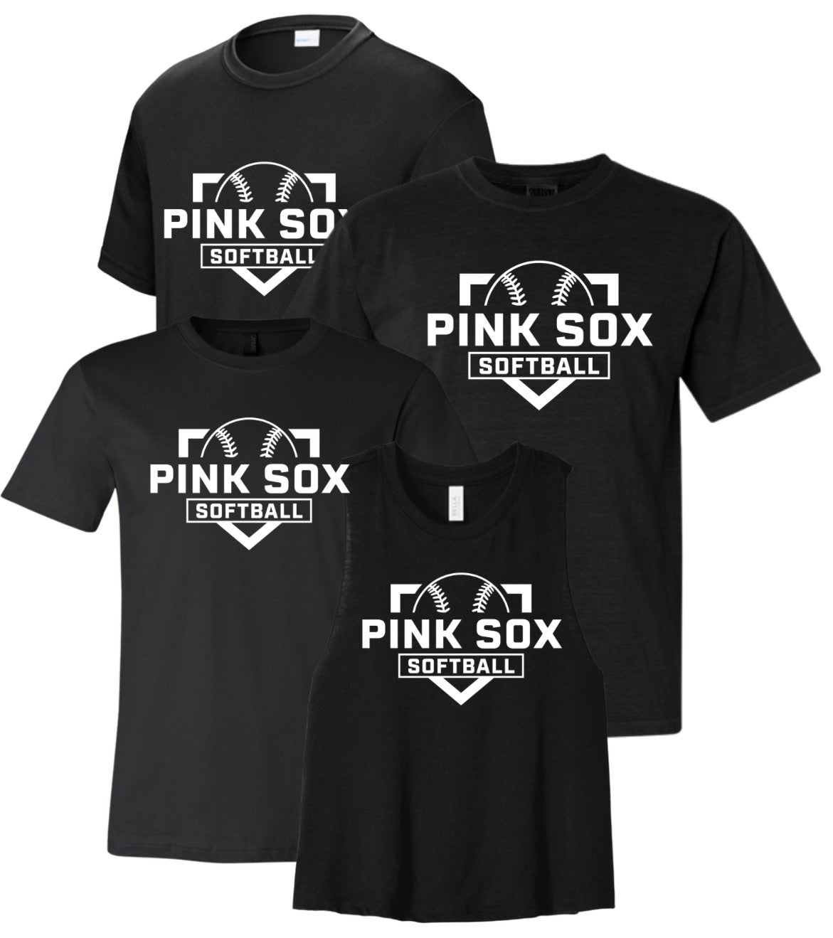 PSS26 - Pink Sox Softball - Black