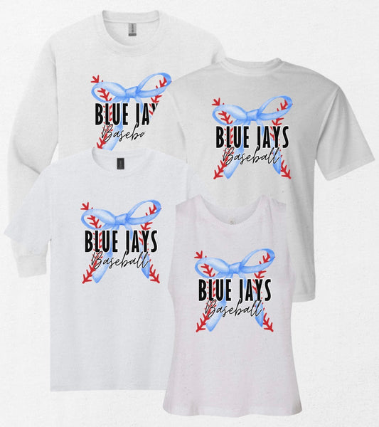 GBJ26 - Blue Jays Bow - White