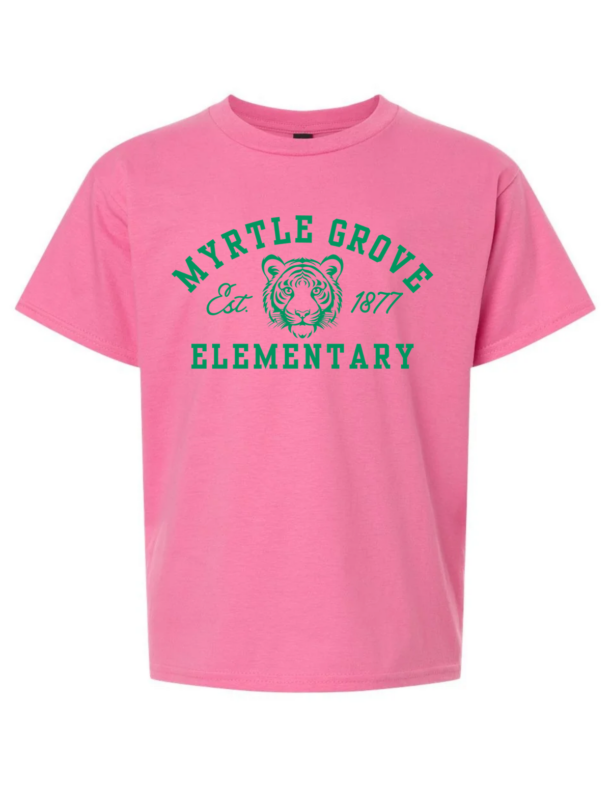 MGE26 - Mrytle Grove Arch - Pink Tee - Adult