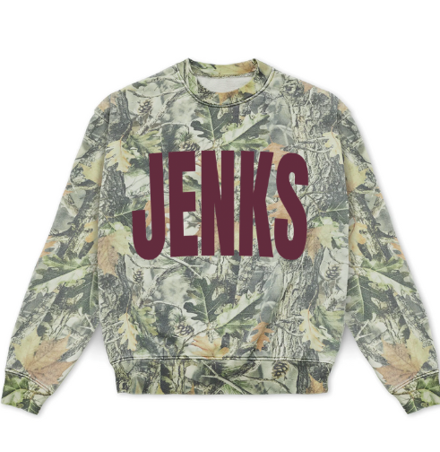 JC25- Camo Crewneck Sweatshirt