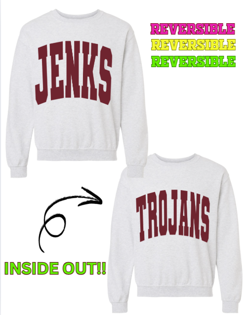 JC25- REVERSIBLE Mock Neck Sweatshirt