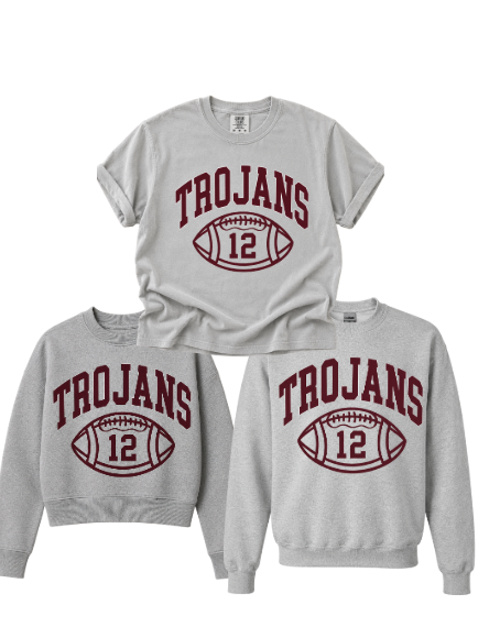 JW4- TROJANS W/ UP TO 3 PLAYER NUMBERS