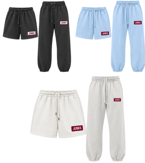JVC26-EMBROIDERED PATCH SHORTS/JOGGERS
