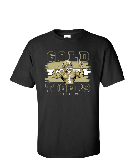 BAGF25- BA Gold Football Black