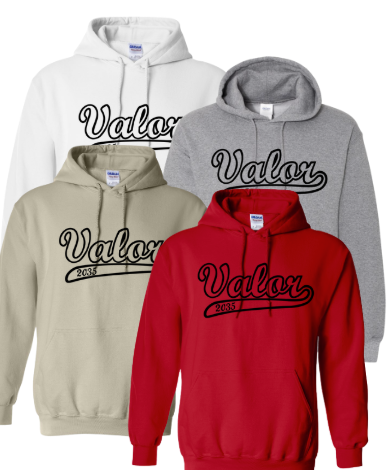 VS25 - Valor Black Script Hoodie